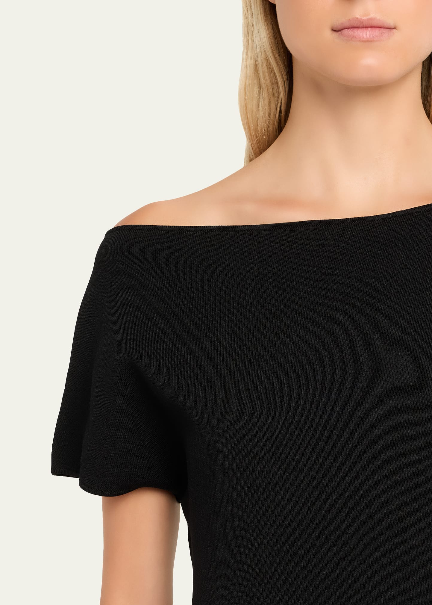 Asymmetric Knit Dress - 5