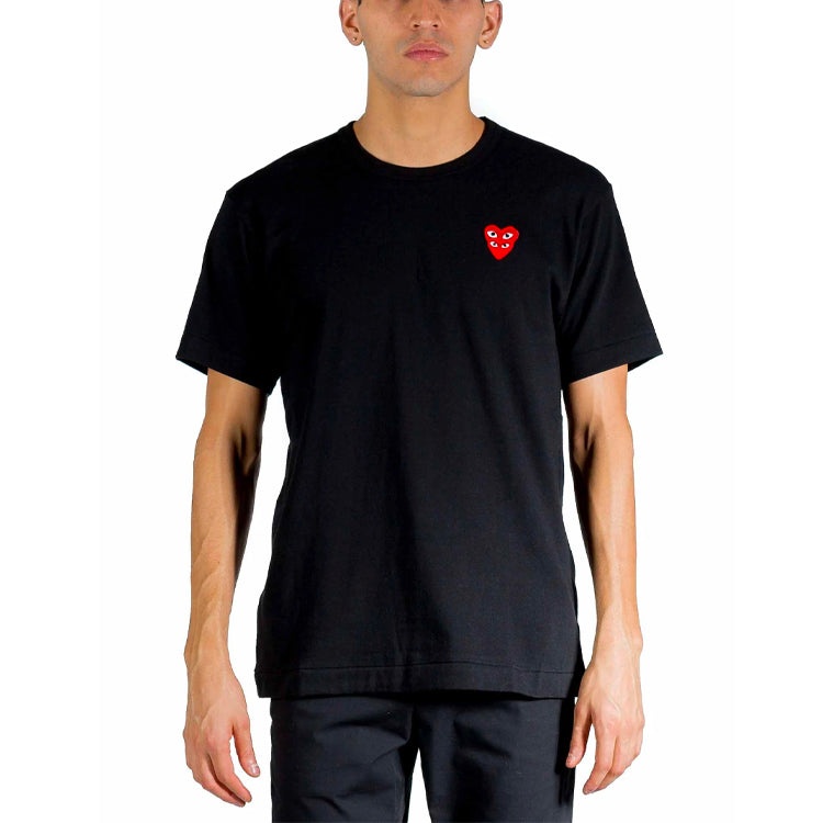 COMME des GARCONS PLAY Basic T-Shirt Red Family Heart 'Black' AZ-T288-051-1 - 3