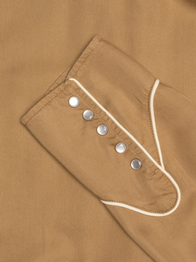 Gonzo Cowboy Flower Shirt Tobacco 5