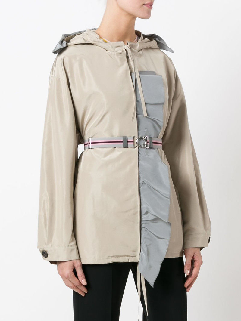hooded belted jacket 3