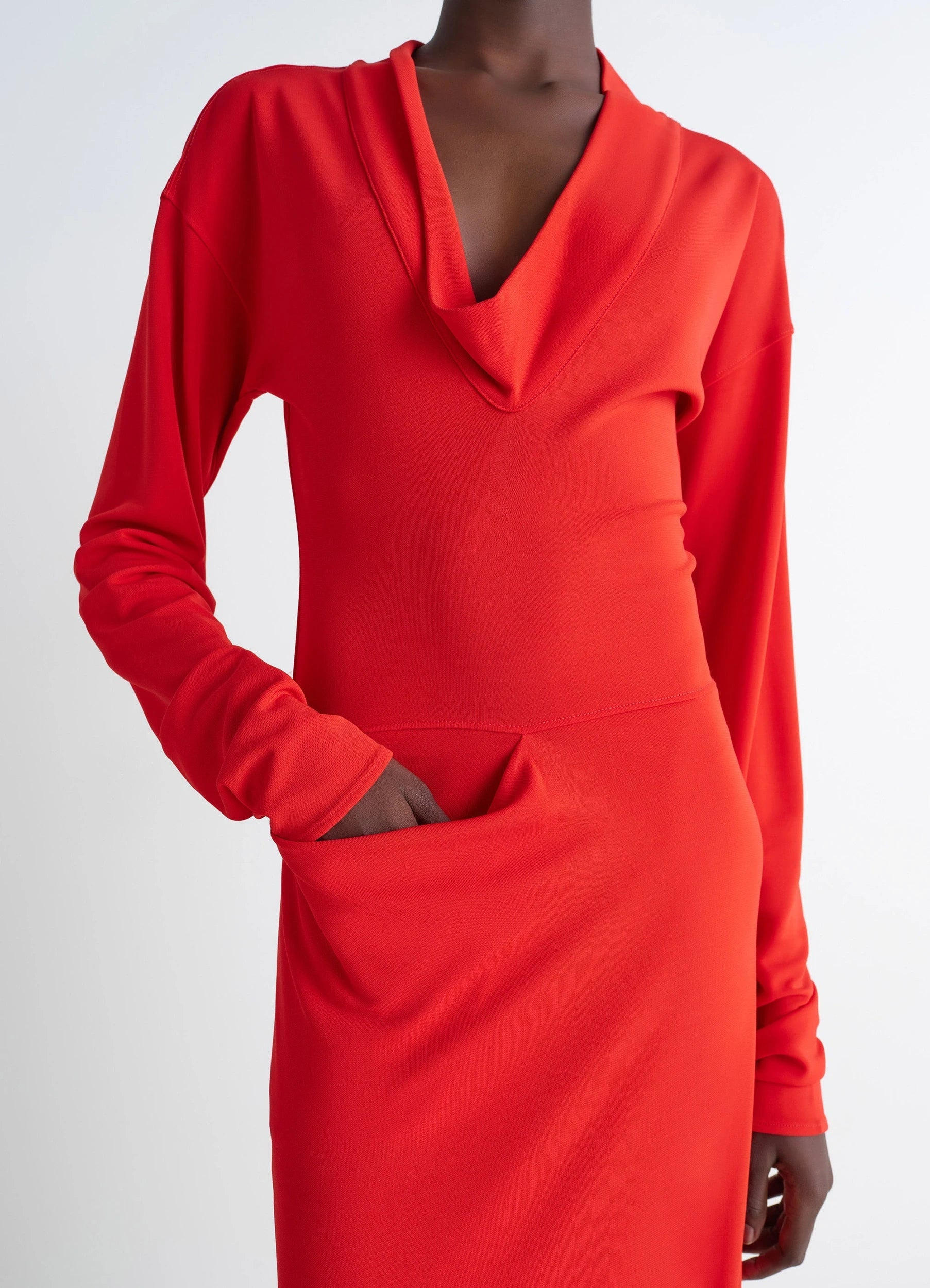V-NECK DRESS - 3