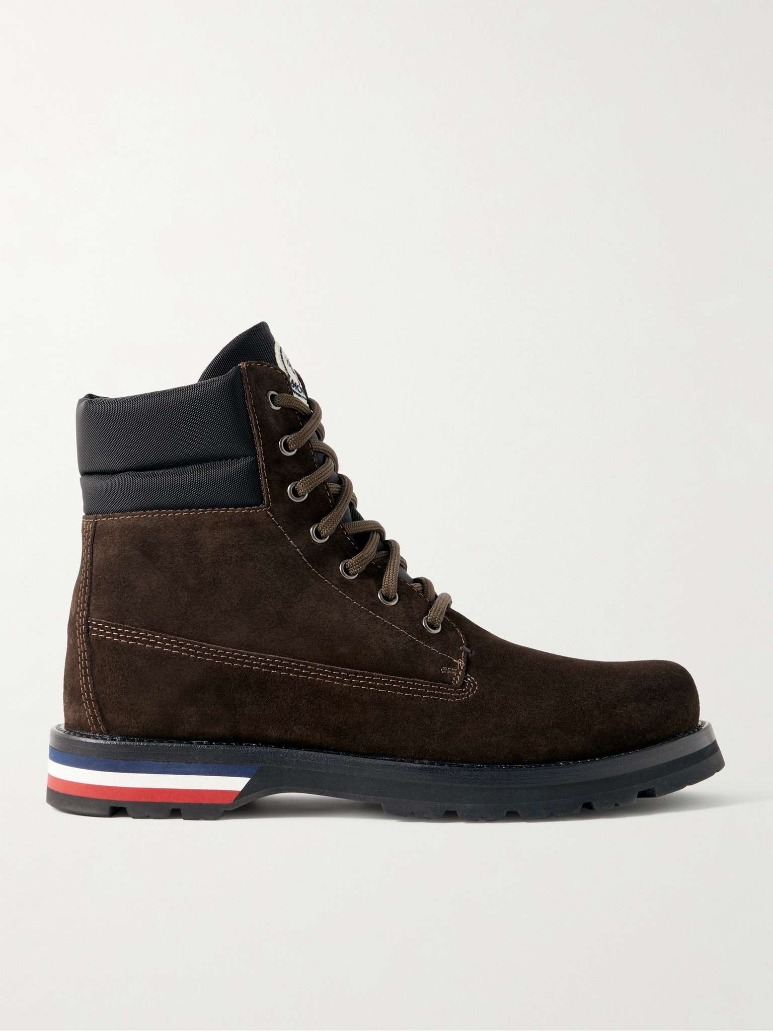 Vancouver Shell-Trimmed Suede Hiking Boots - 1