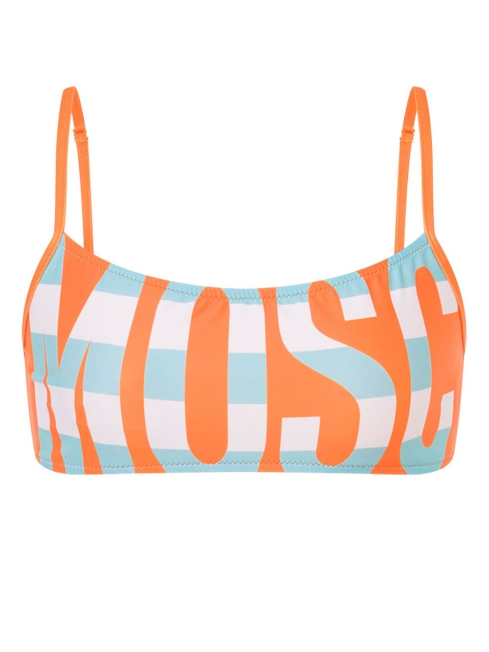 logo-print bikini top - 1