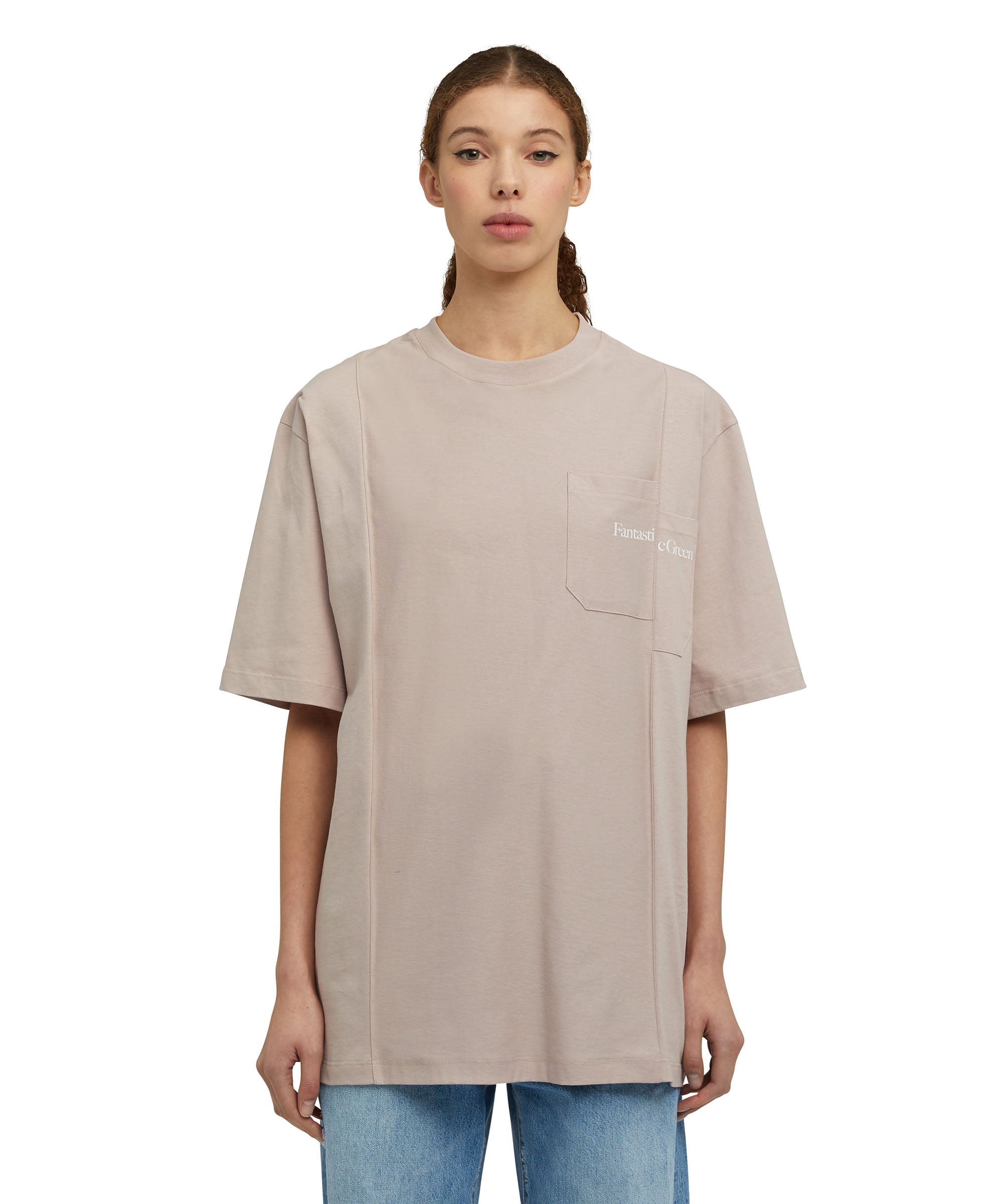 Organic cotton crewneck t-shirt from the MSGM Fantastic Green Capsule - 1