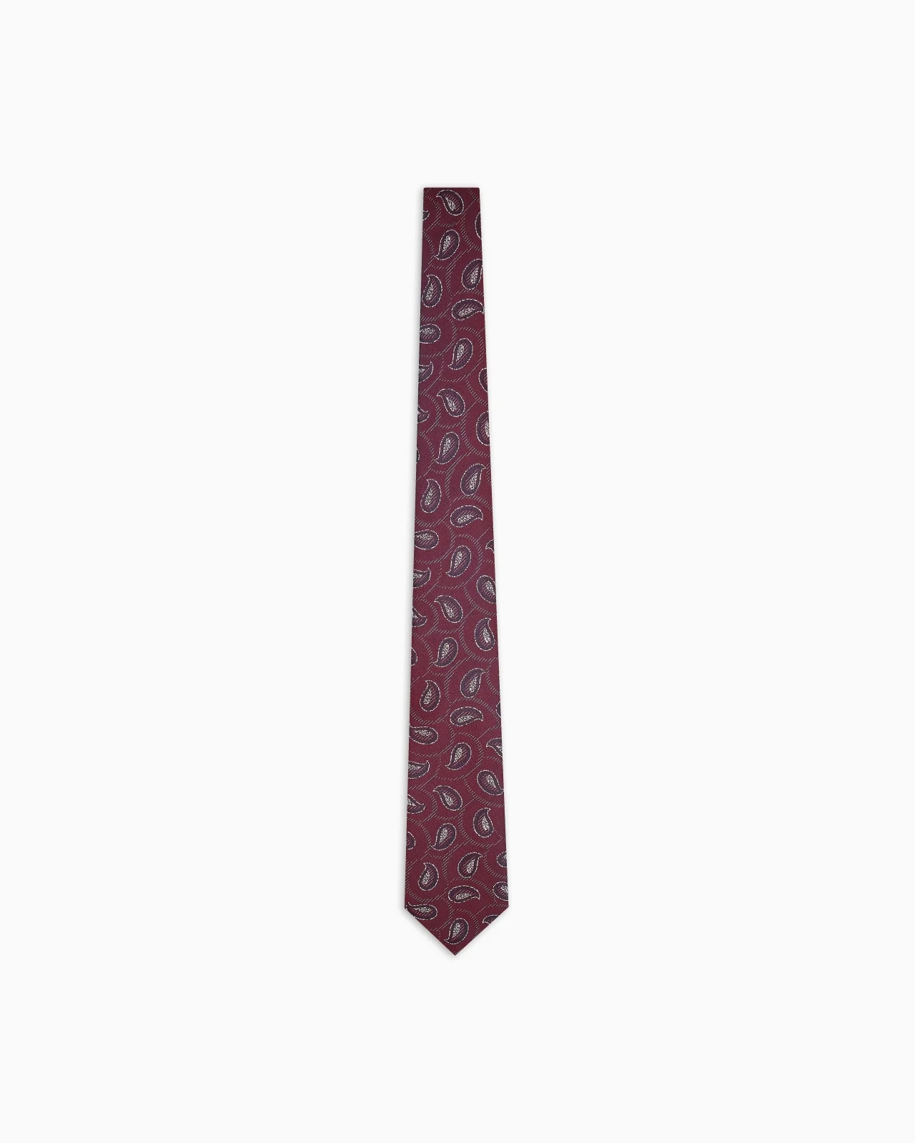 PAISLEY JACQUARD SILK TIE - 1
