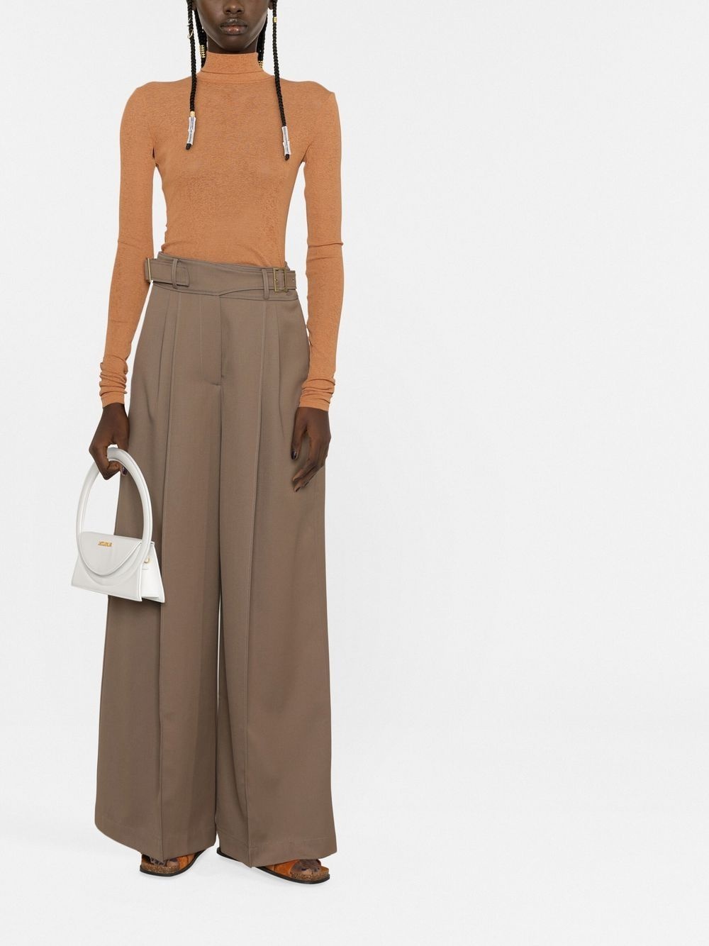 knitted roll-neck top - 2