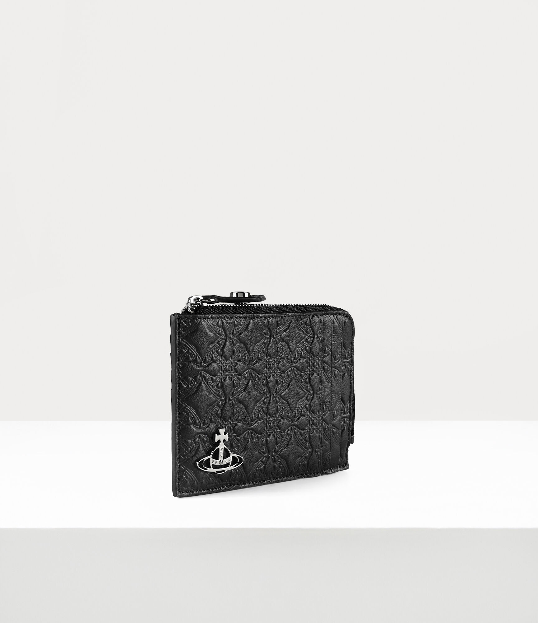 【関税&送料込】Vivienne Westwood Card Holder With Shoulder Vivienne Westwood Short Wallet Embossed Card Holder Leather