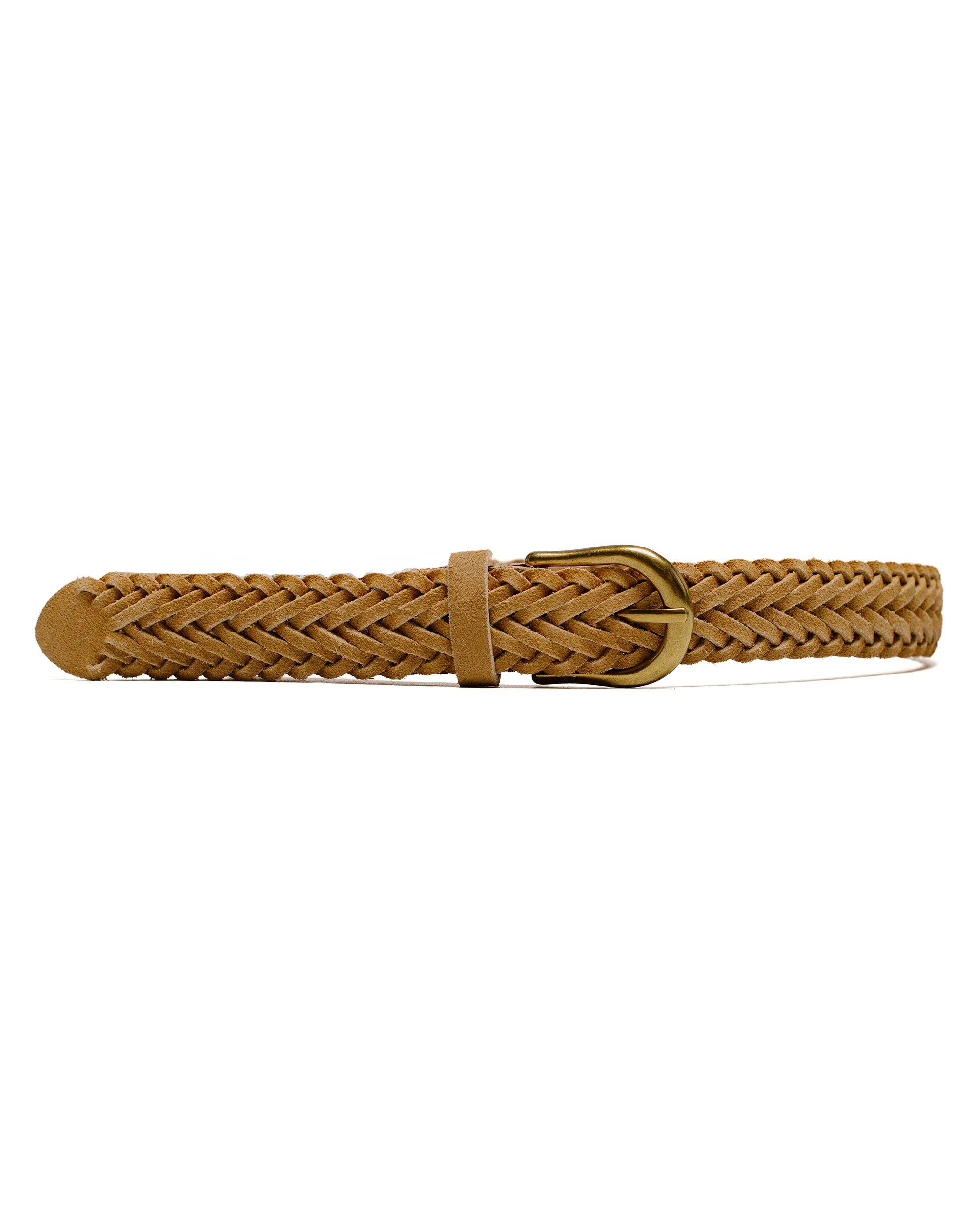 Suede Mesh Belt Camel - 1