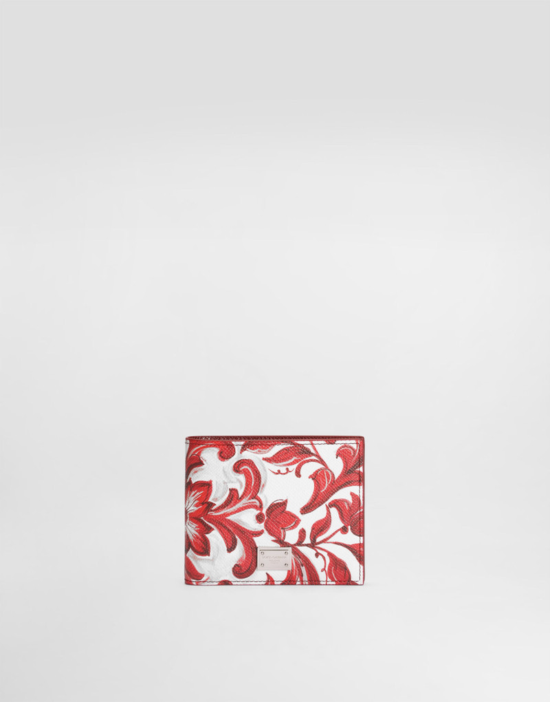Majolica-print calfskin wallet 1