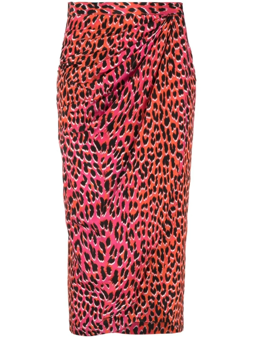 Jamelia leopard-print silk skirt - 1