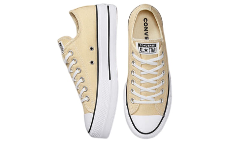 (WMNS) Converse Chuck Taylor All Star Lift Platform Canvas Low 'Oat Milk' A03542C - 4