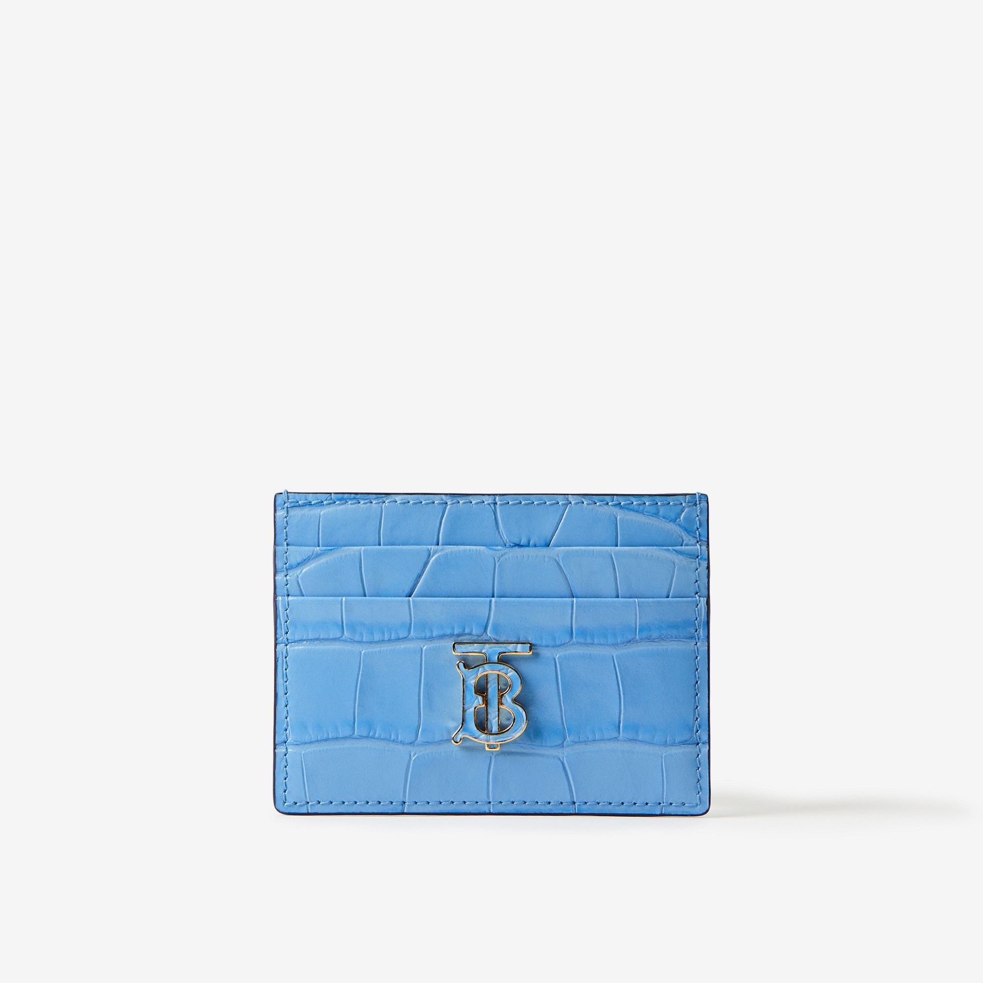 Embossed Leather TB Card Case - 1