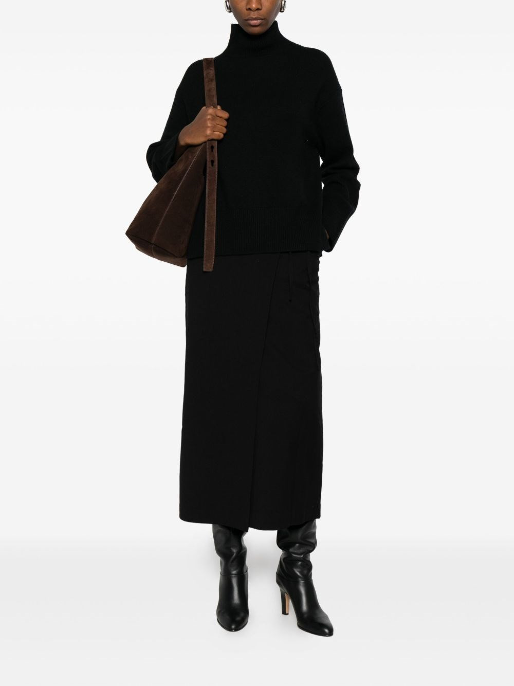 Midi wrap skirt - 5