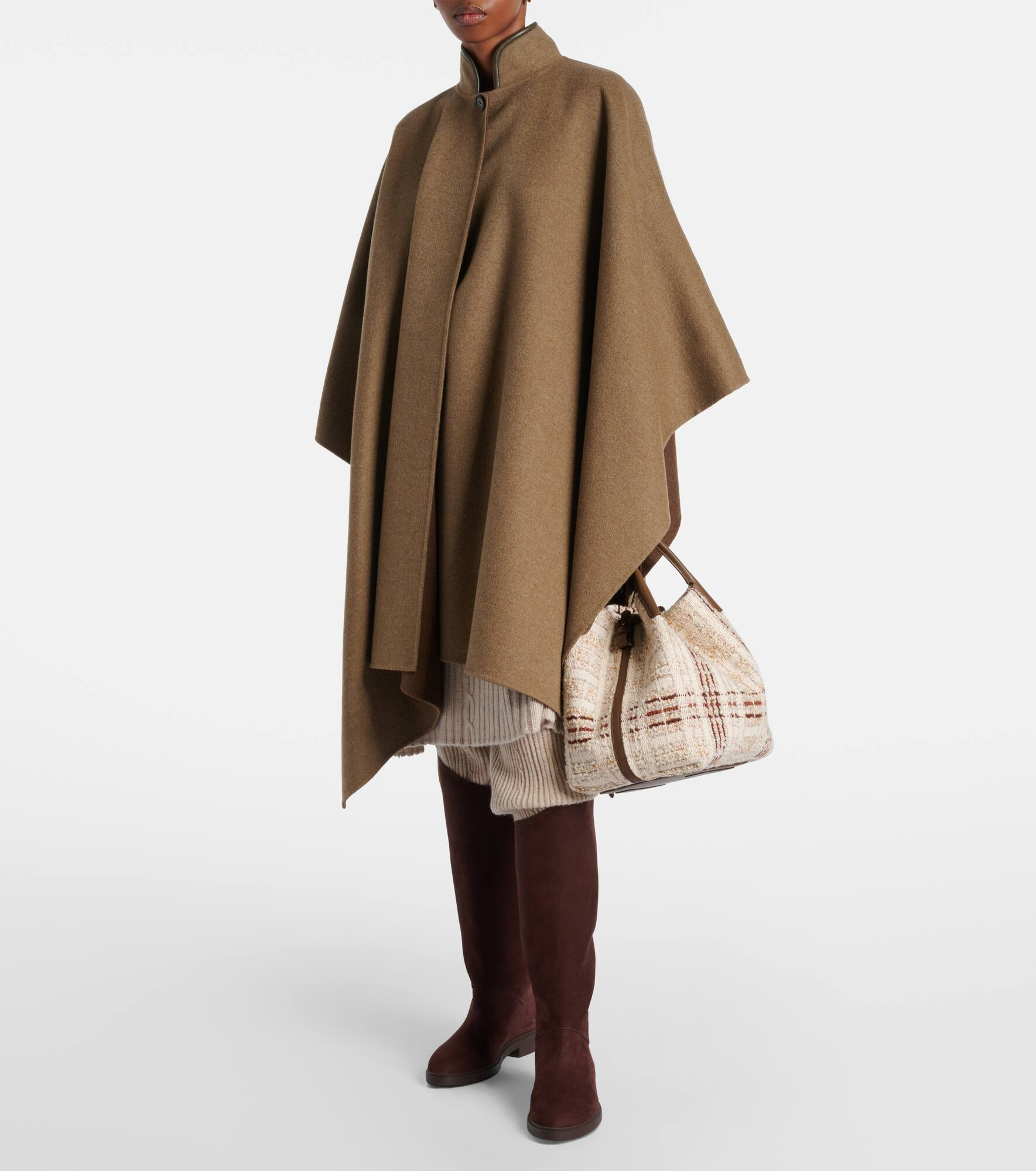 Spagna cashmere cape - 5