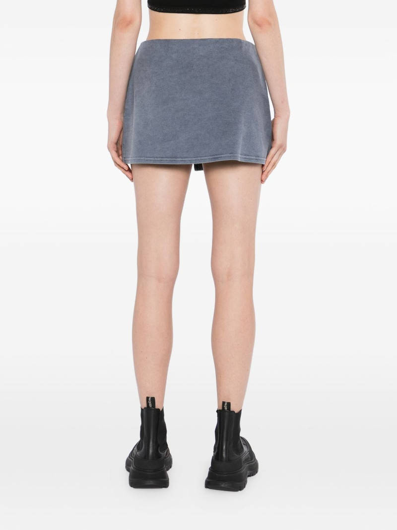 pleated wrap mini skirt 4