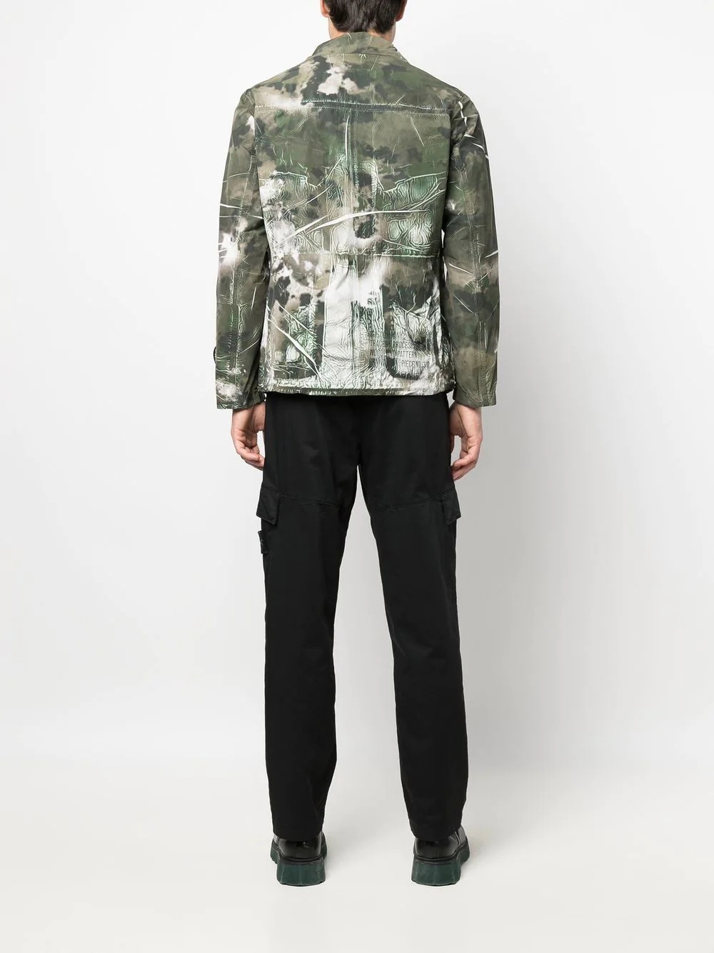 lightweight abstract-print jacket - 6