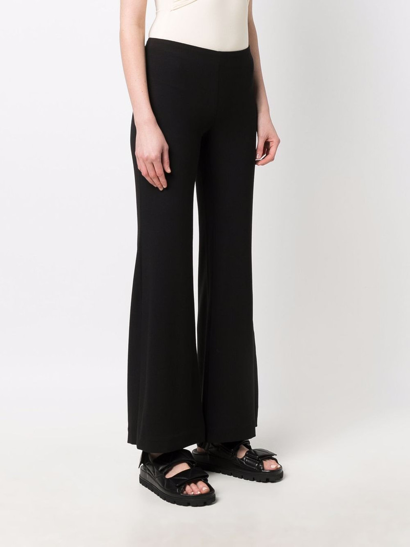 flared mid-rise trousers 3