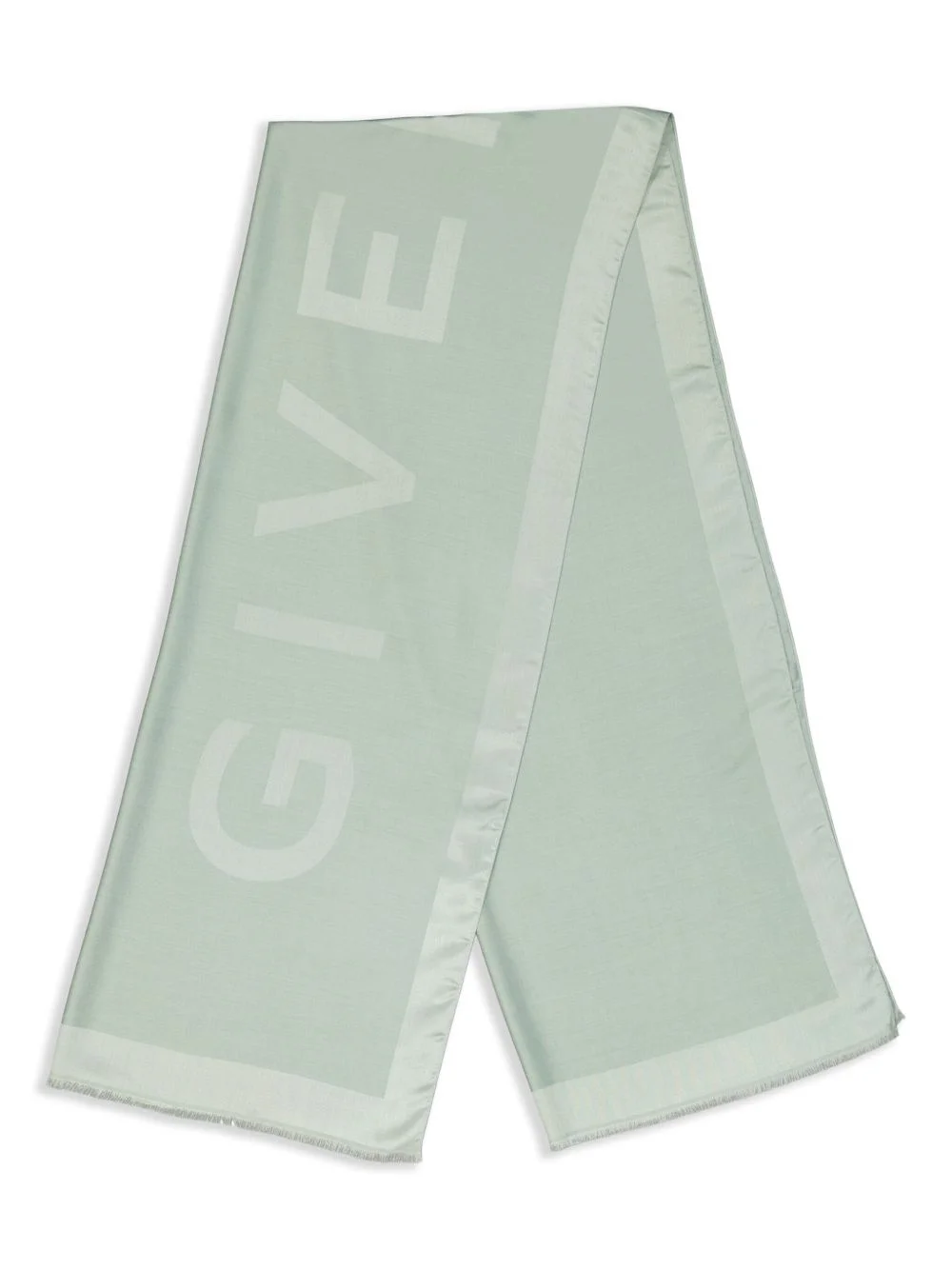 logo-jacquard scarf - 1