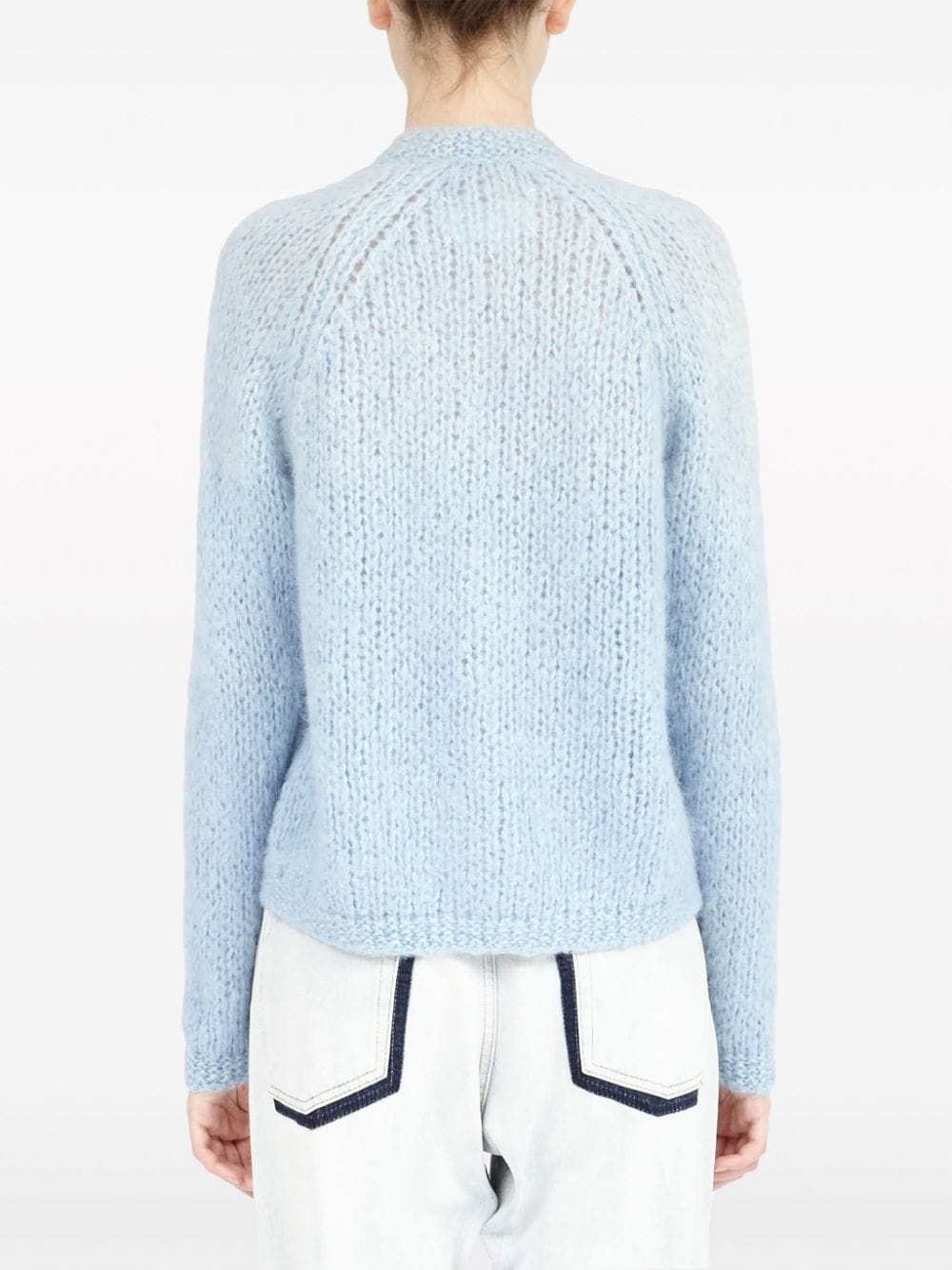 knitted mohair-blend cardigan - 5