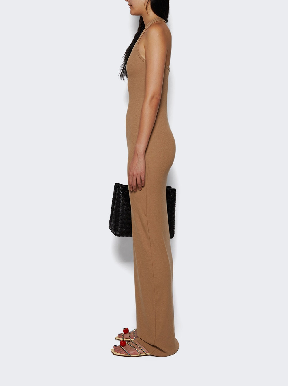 Halter Maxi Dress Taupe - 3