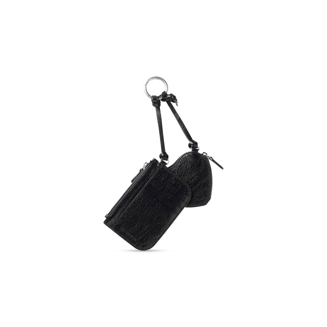 Balenciaga Black Cash Heart Mirror Keychain Balenciaga