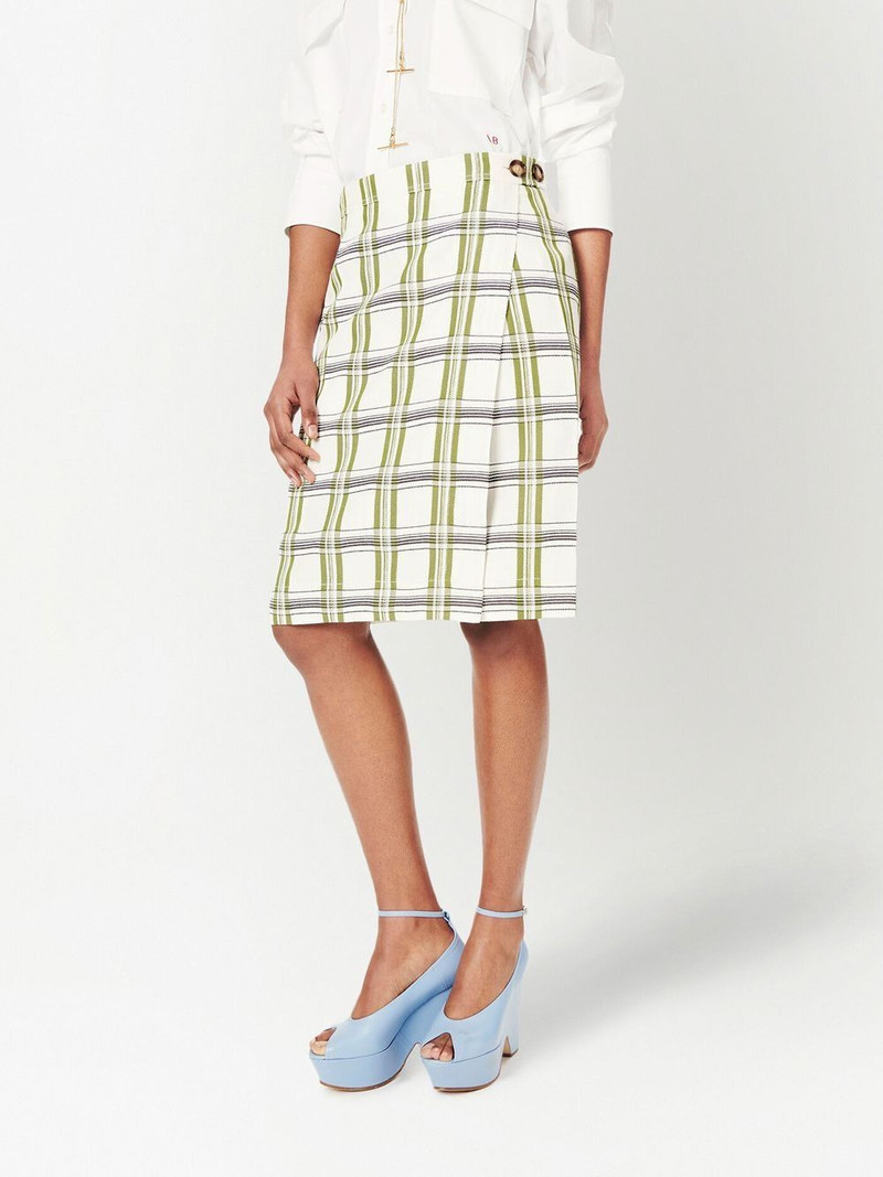 check wrap skirt 3