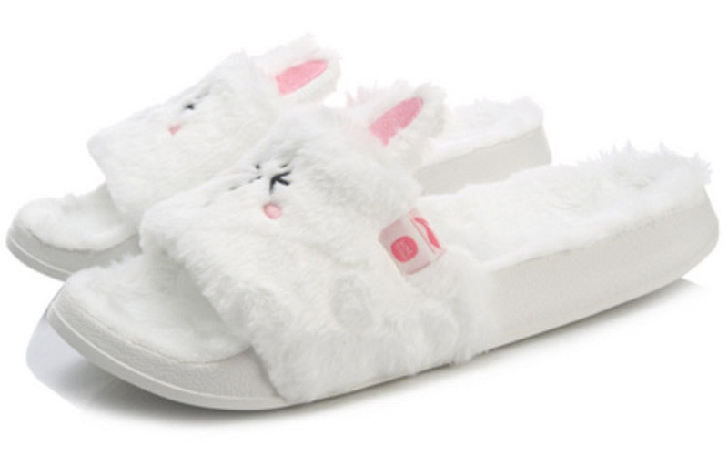 Li-Ning (WMNS) Li-Ning x LINE FRIENDS Cony Slides 'White' AGAQ031-4 outlook