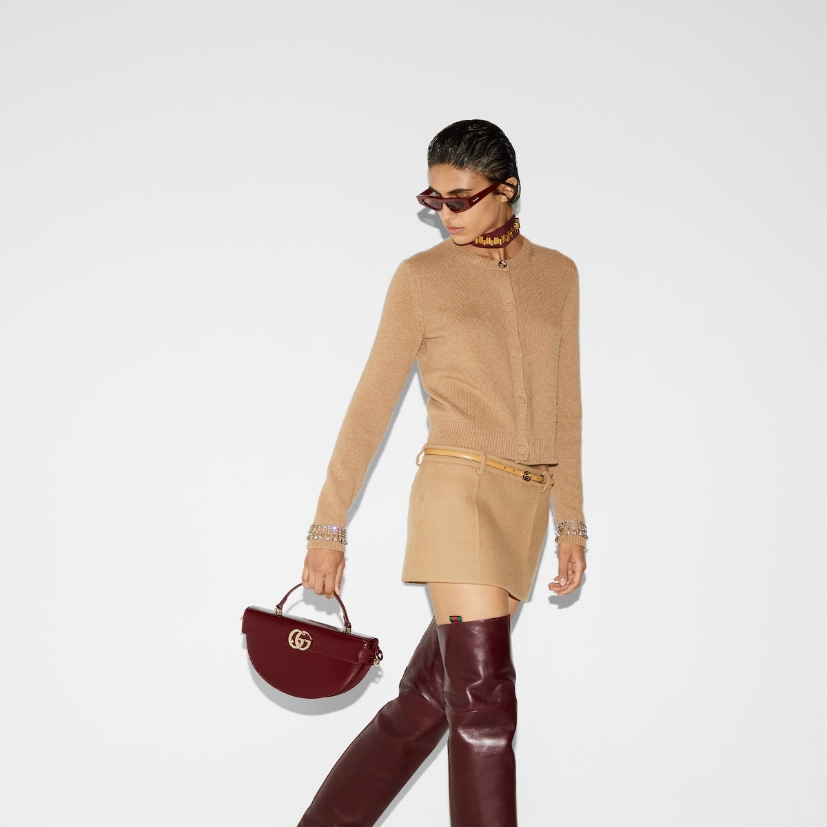 Wool and cashmere cardigan - 6