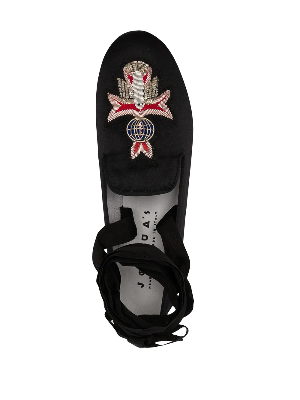 crest ankle-tie loafers - 4