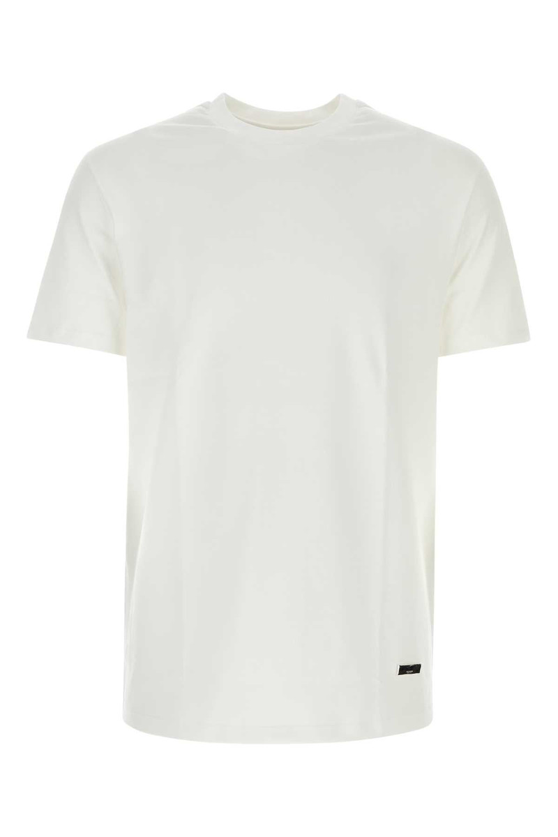 Jil Sander Men White Cotton T-Shirt - 1