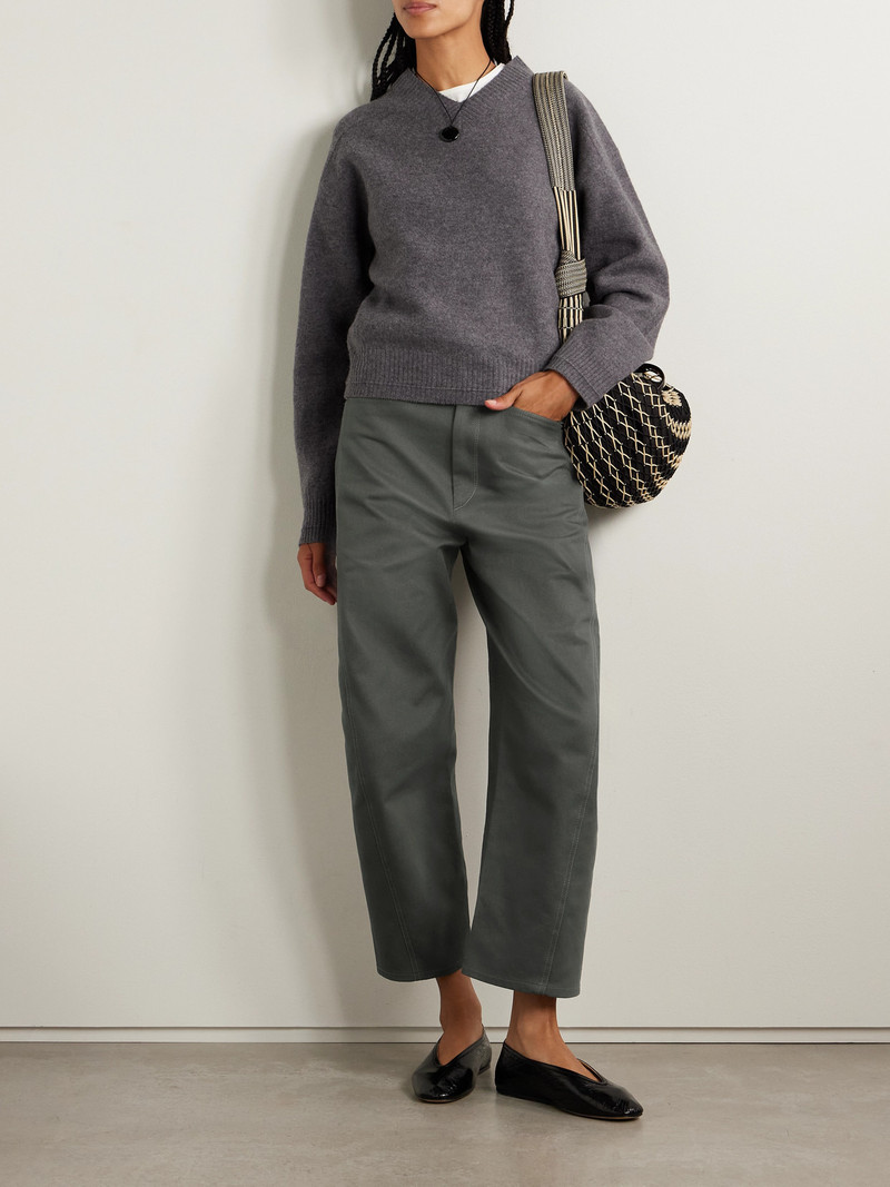 MARIA McMANUS Bow High-rise Barrel-leg Organic Jeans outlook