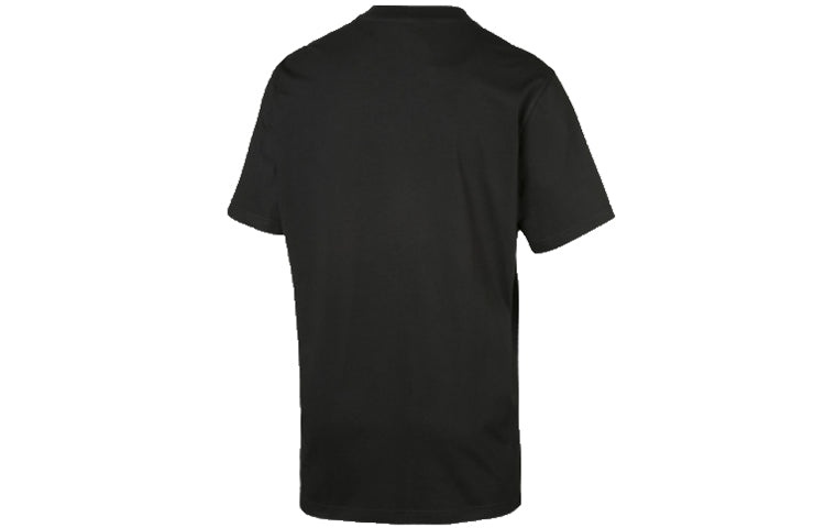 PUMA Sports Printing logo Round Neck Short Sleeve Black 579871-01 - 2