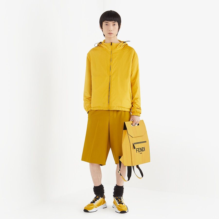 Yellow nylon jacket - 5