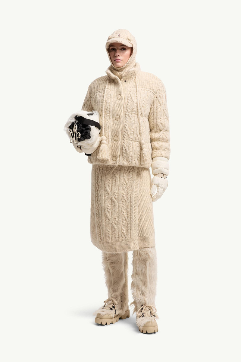 Moncler Grenoble Melgven Wool Blend Short Down Jacket outlook