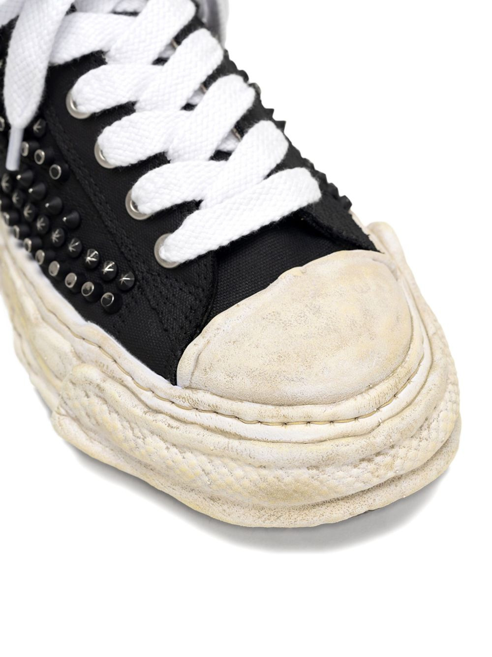 Studded PETERSON23 canvas trainers - 3