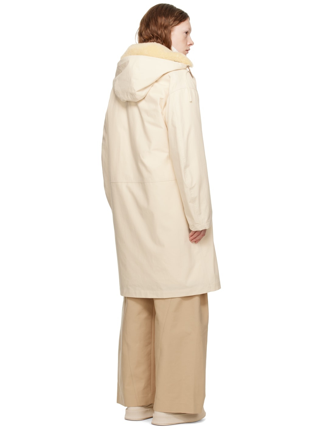 Beige Hooded Parka - 3