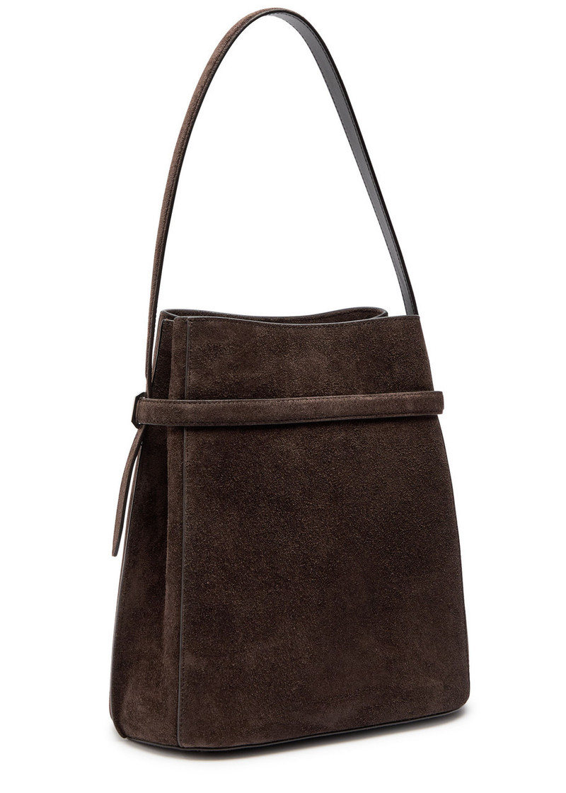 Totême Toteme Belted Suede Bucket bag outlook