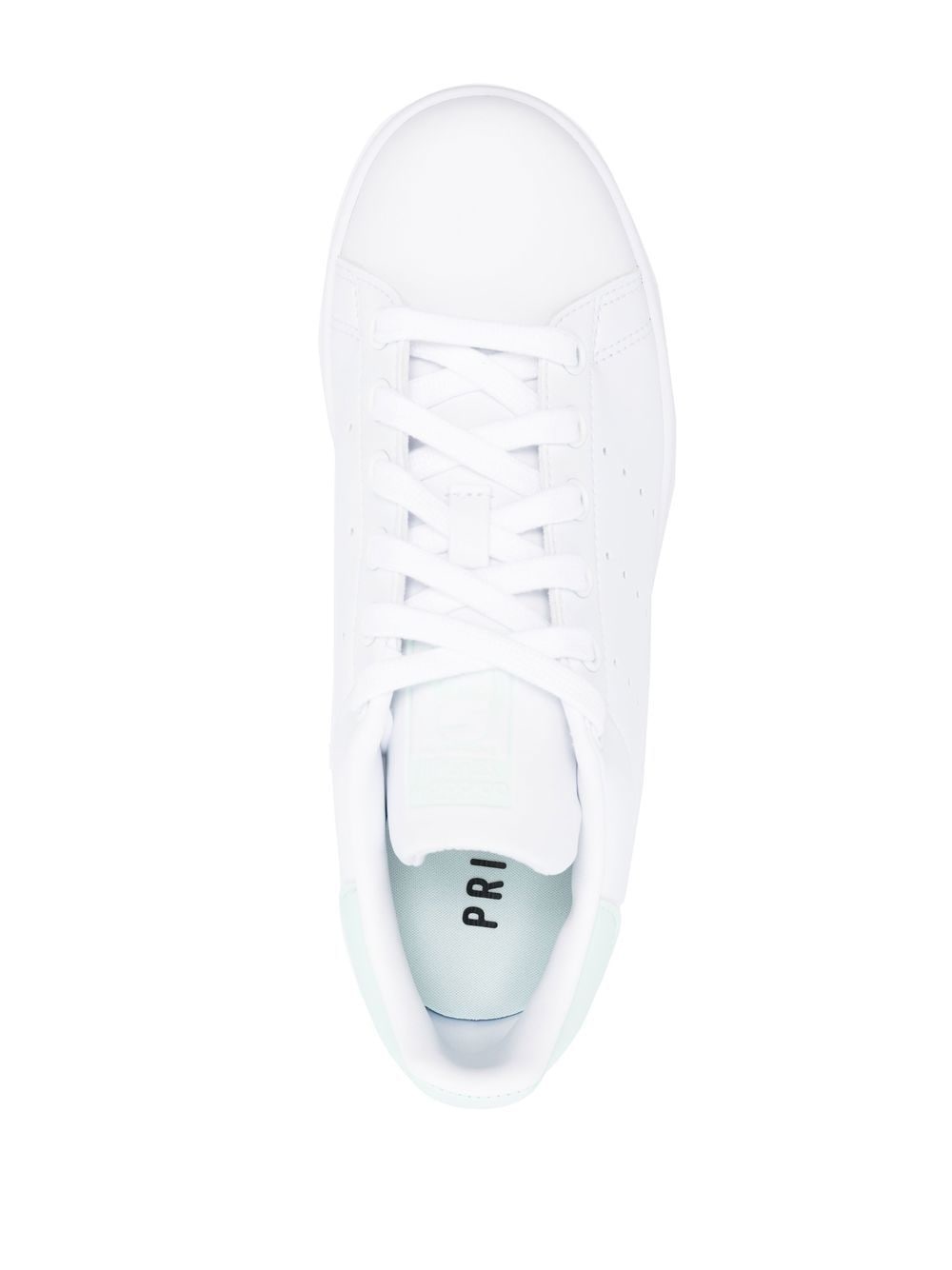 low-top leather sneakers - 4