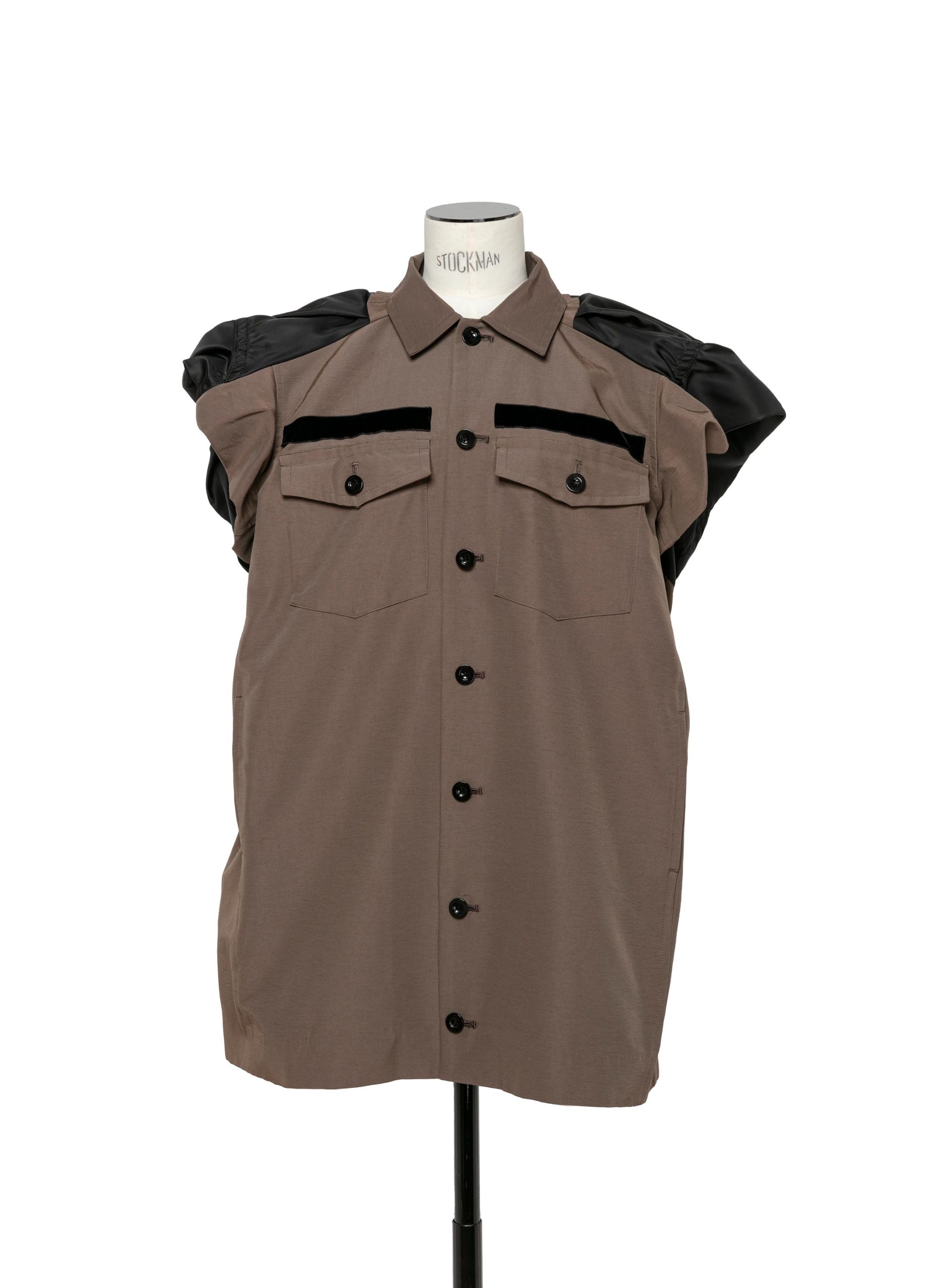 Nylon Twill Mix Grosgrain Dress - 1