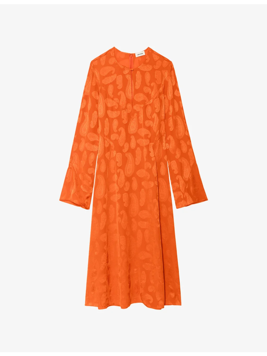 Randon Paisley-Jacquard Silk Midi Dress - 1