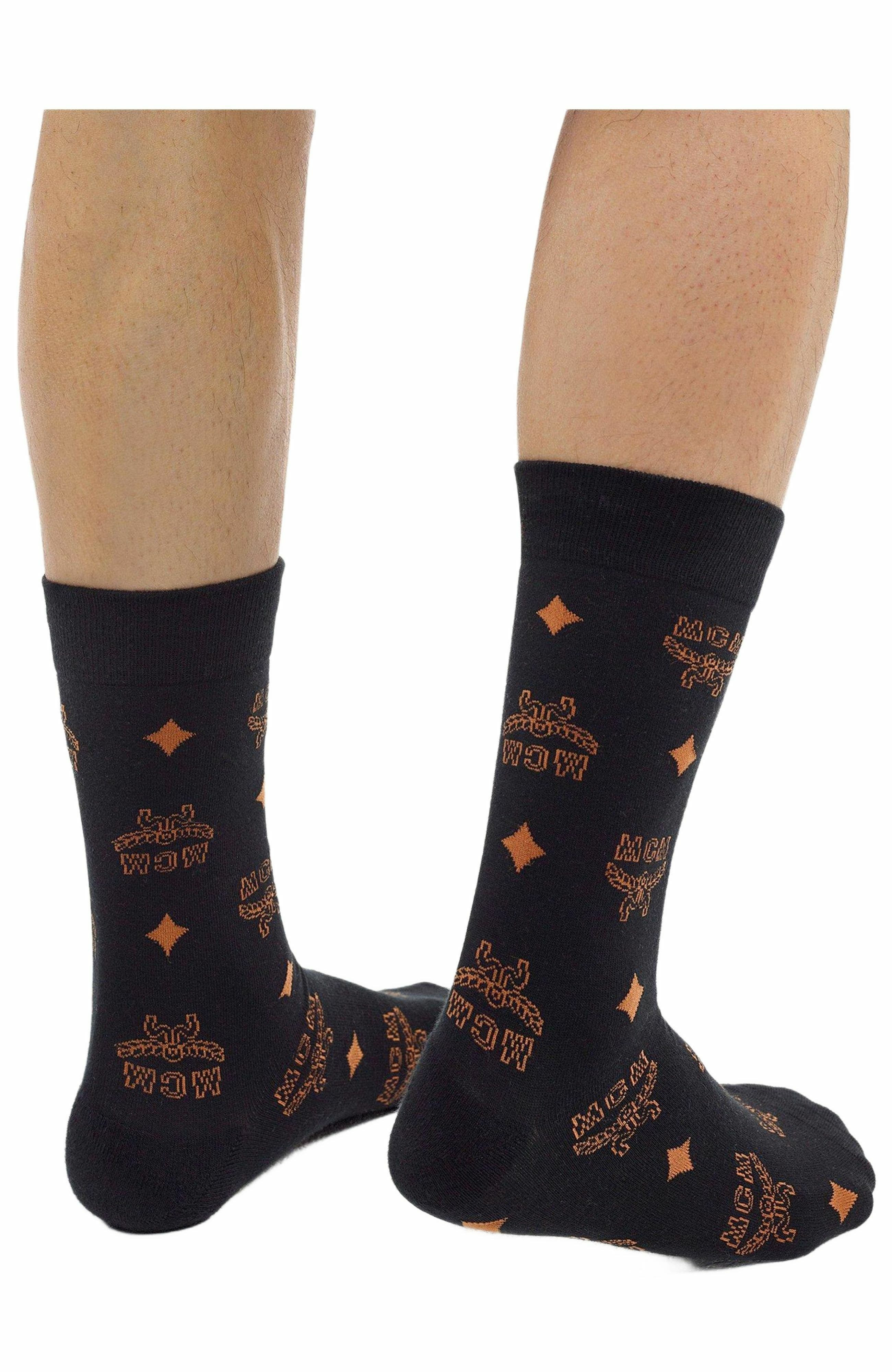 MCM Monogram Knit Socks in Black at Nordstrom - 2