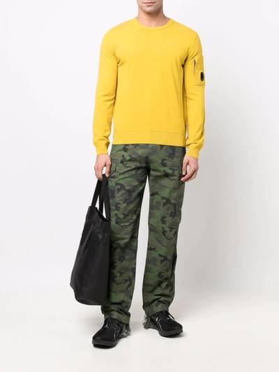 C.P. Company logo-patch cotton jumper outlook