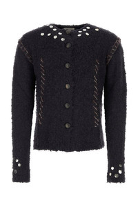 NAMACHEKO Navy blue alpaca blend Hankford cardigan 