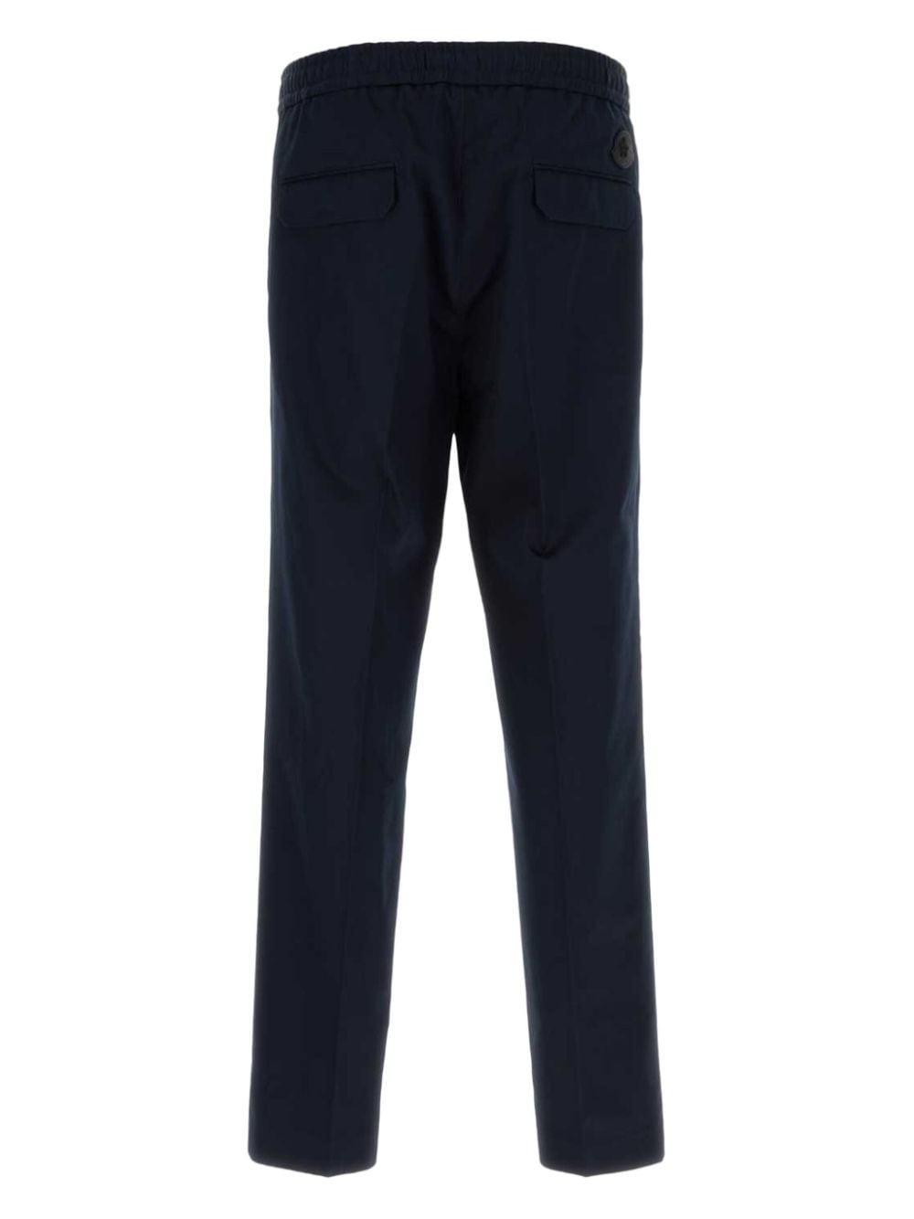 pressed-crease straight-leg trousers - 2