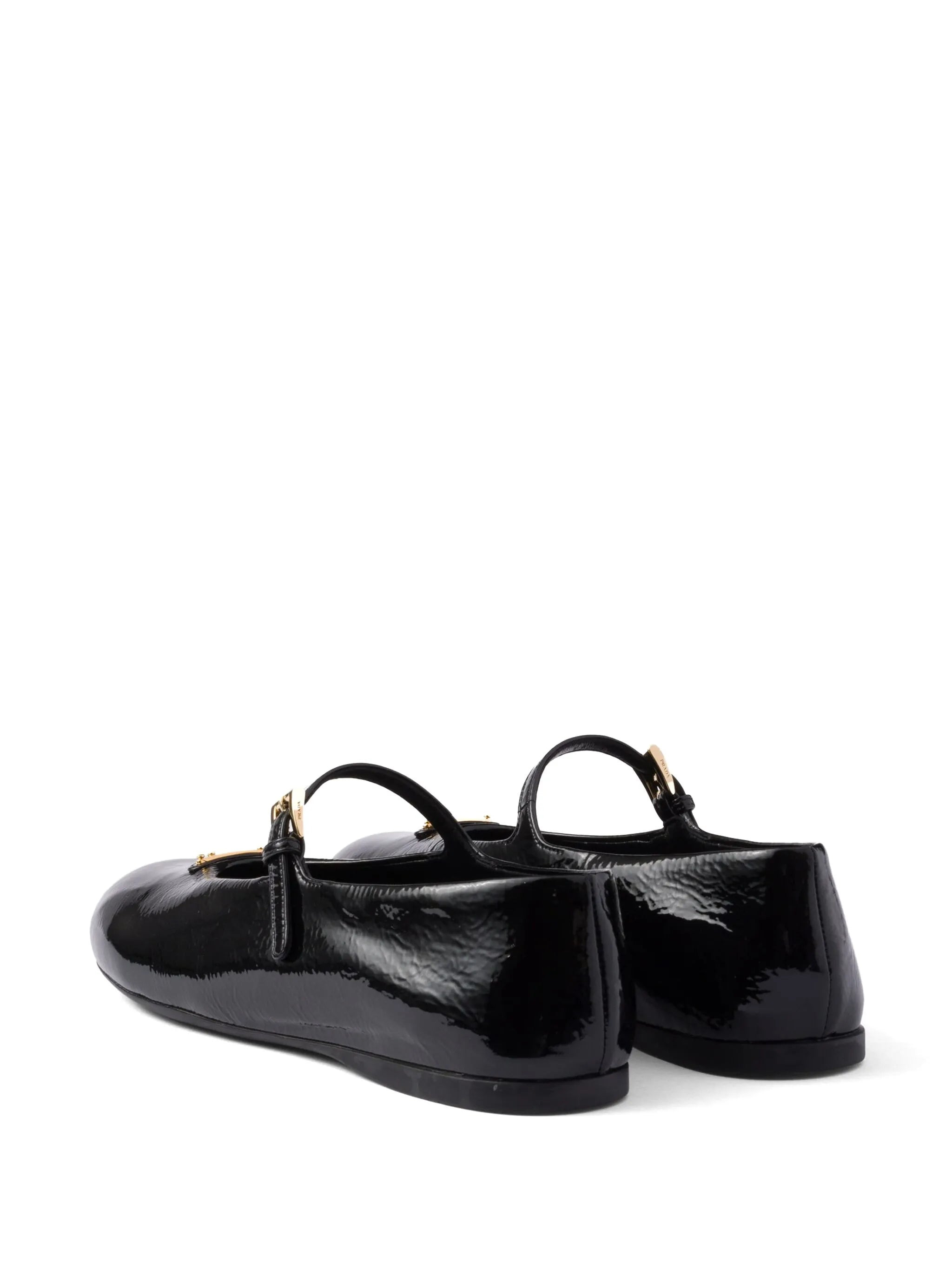 leather ballerina shoes - 3