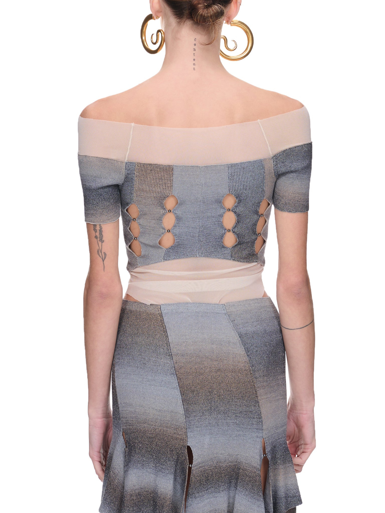 Space-Dye Mesh Bodysuit - 3