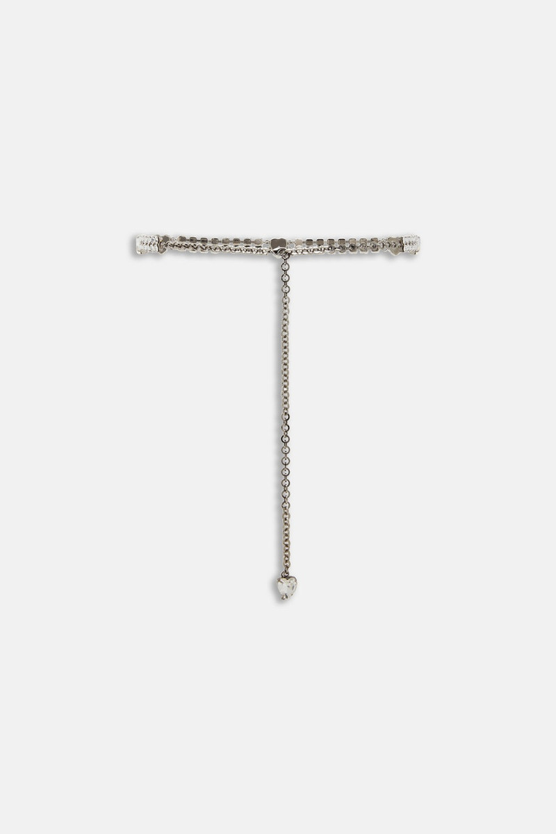 Alessandra Rich CRYSTAL HEART BELT outlook