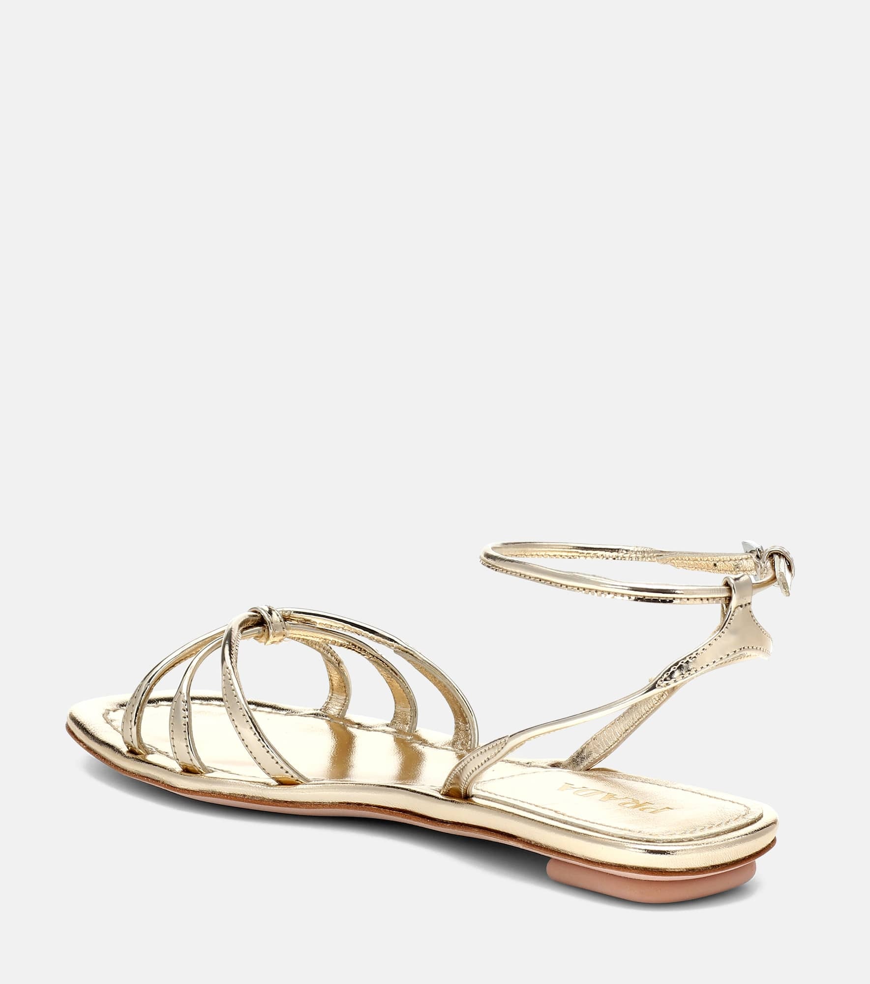 Metallic leather sandals - 3