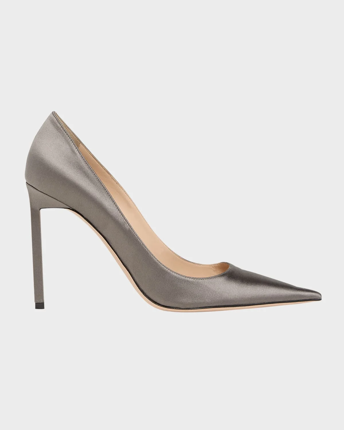 85mm Betty Satin Pointed-Toe Pumps - 1