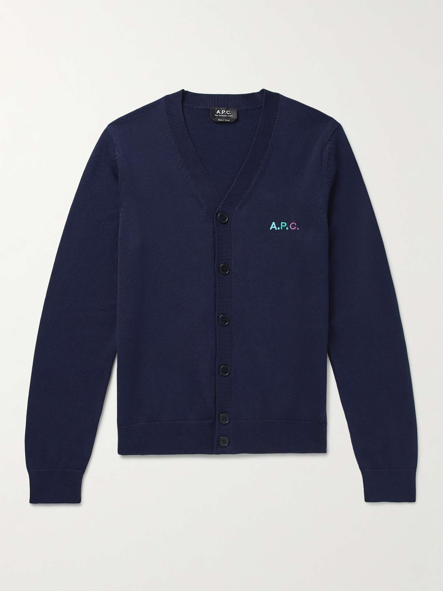 Joseph Logo-Embroidered Cotton Cardigan - 1